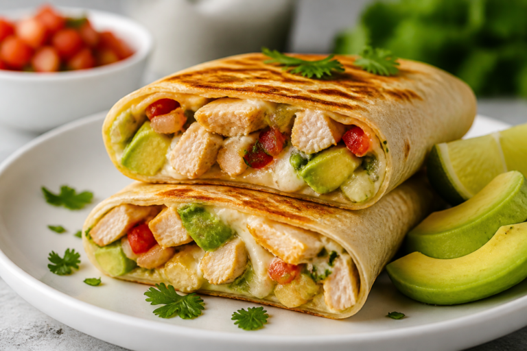 Easy Keto Chicken Burrito Wrap Recipe for Quick Low Carb Lunch Ideas