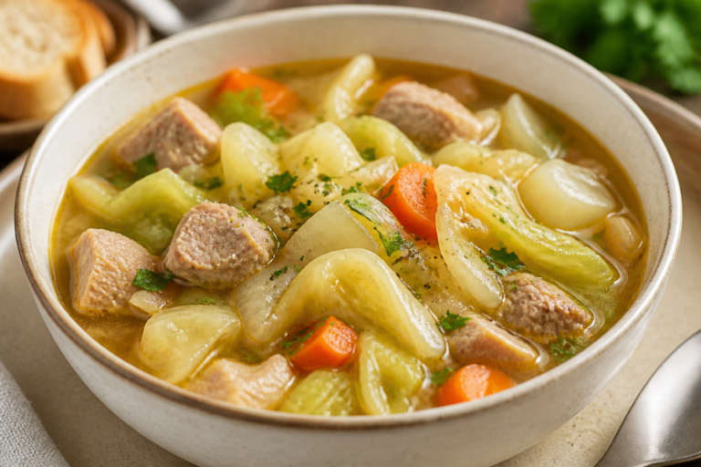 Easy Pork And Cabbage Soup Recipe For Cozy Healthy Dinners