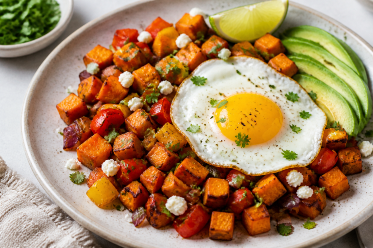 Easy Vegetarian Sweet Potato Hash Breakfast Recipe for Busy Mornings
