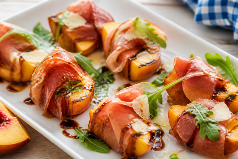 Easy Grilled Peach Prosciutto Appetizer for Summer Gatherings