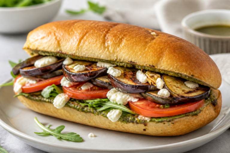 Easy Mediterranean Eggplant Sandwich Recipe for Healthy Lunches