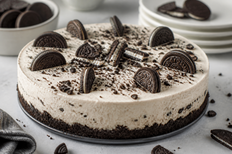 No Bake Oreo Cheesecake Recipe with Simple Ingredients