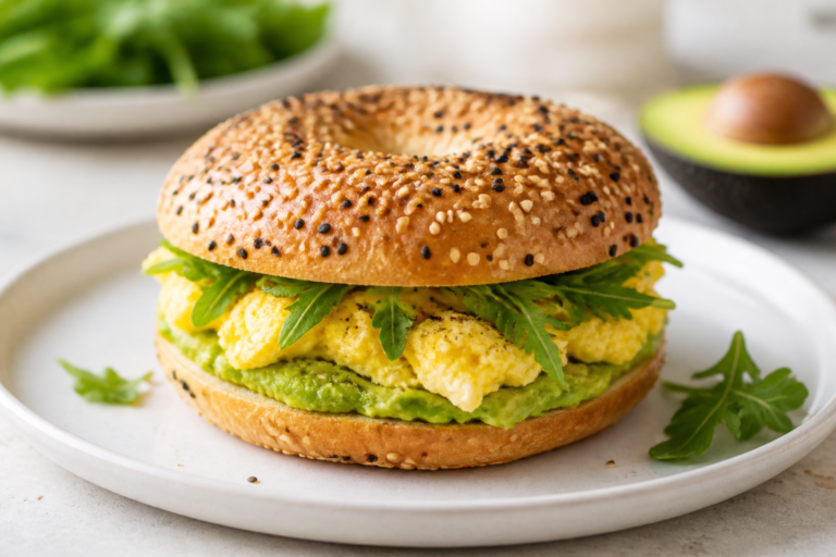 Avocado Egg Bagel Sandwich – A Creamy, Satisfying Breakfast Classic