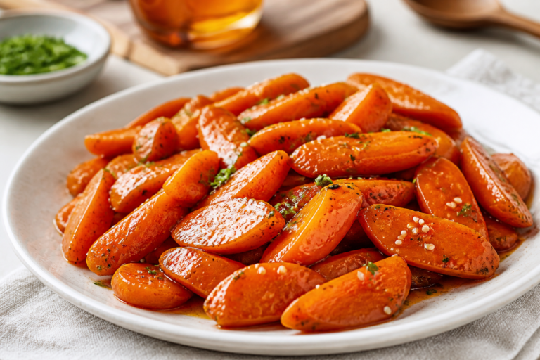 Honey Soy Sauce Glazed Carrots