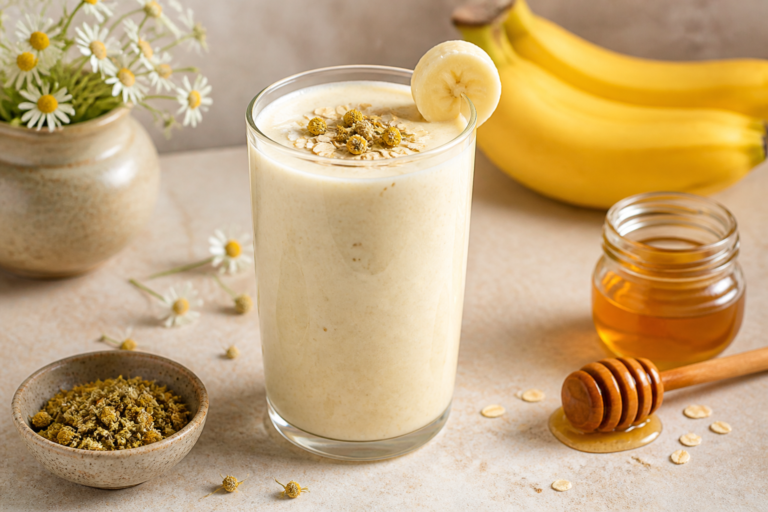Easy Banana Chamomile Tea Smoothie Recipe
