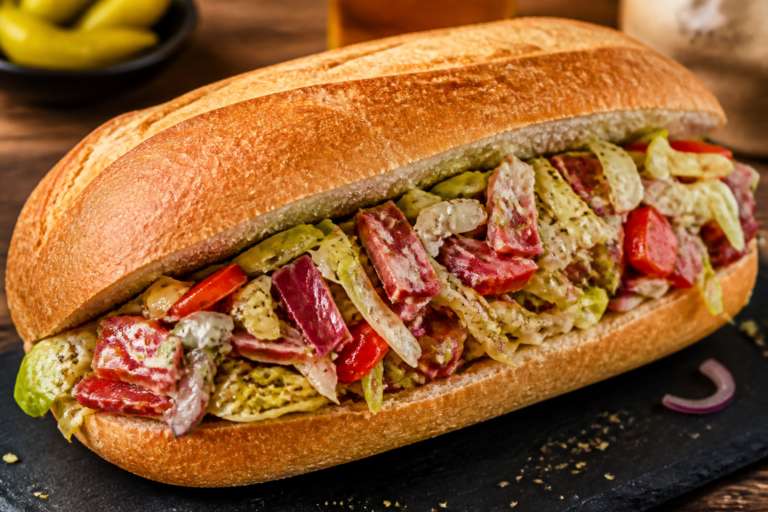 Viral Chopped Italian Grinder Sub Sandwich