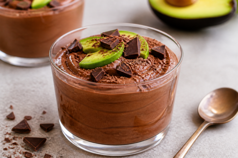Tofu Avocado Chocolate Mousse – Creamy, Rich, and Surprisingly Light