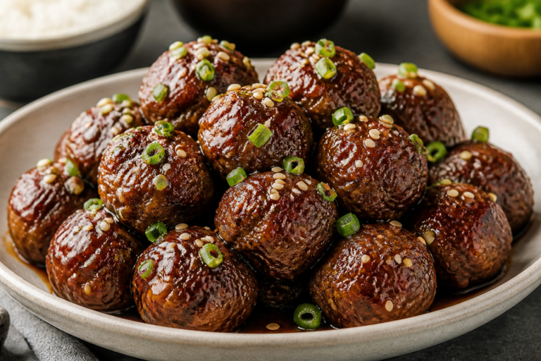 Bulgogi Meatballs Korean Style