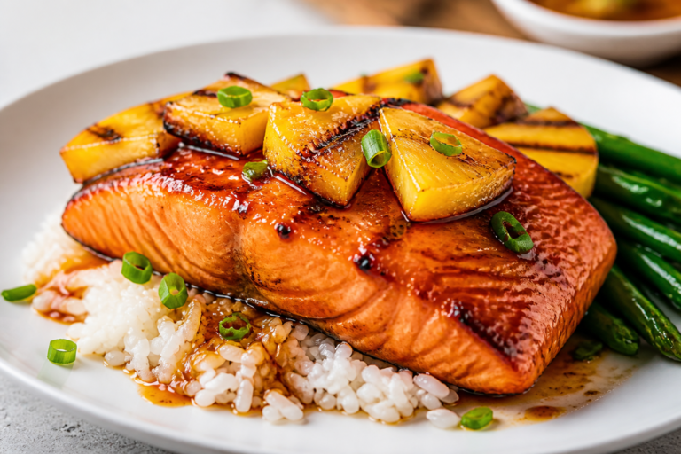Grilled Pineapple Teriyaki Salmon for Easy Summer Dinners