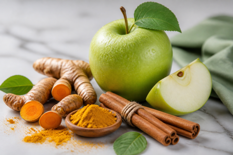 Green Apple Cinnamon Stick and Turmeric