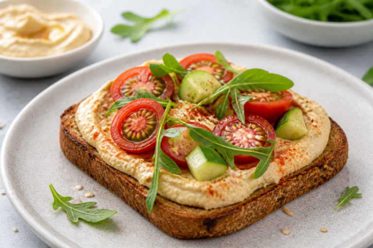 Hummus Toast Breakfast Vegan – Simple, Satisfying, and Ready in Minutes