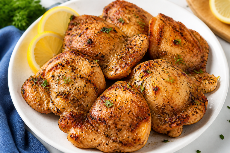 Lemon Pepper Boneless Chicken Thighs Air Fryer