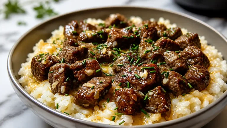 Garlic Butter Beef Rice