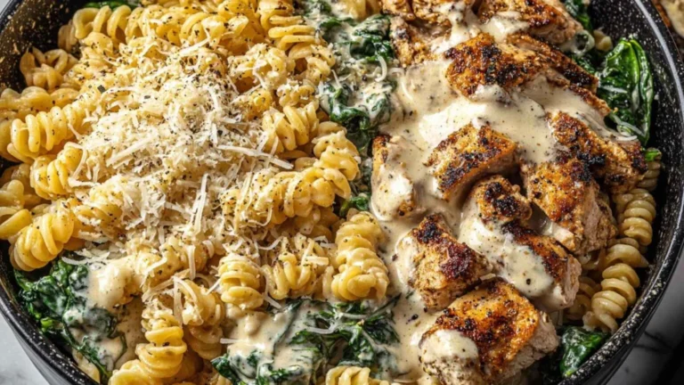 High Protein Garlic Parmesan Pasta Bowls