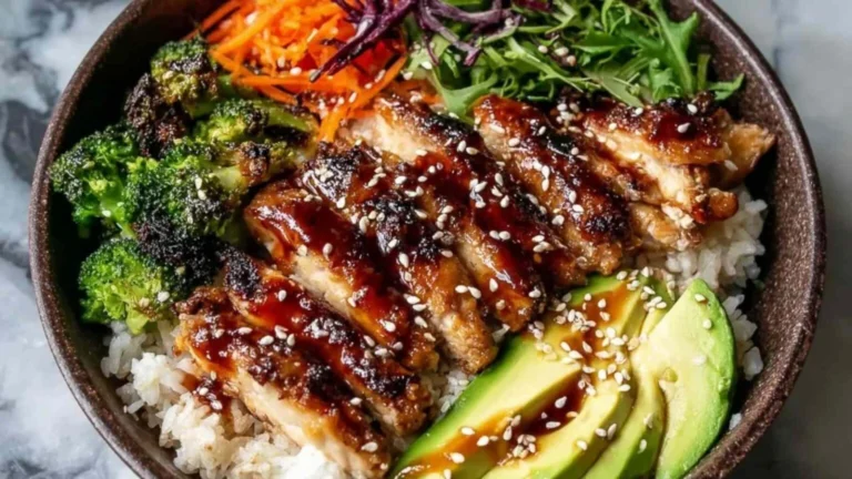 Healthy Sticky Chicken Bowls