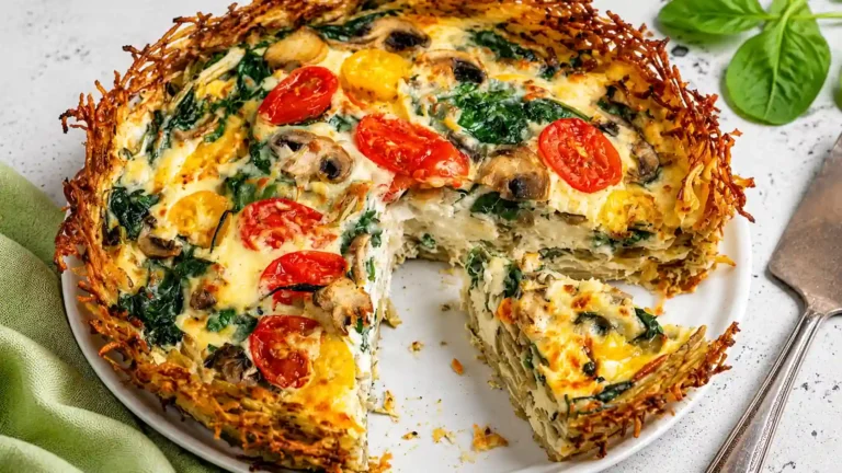 Whole30 Potato Crust Quiche