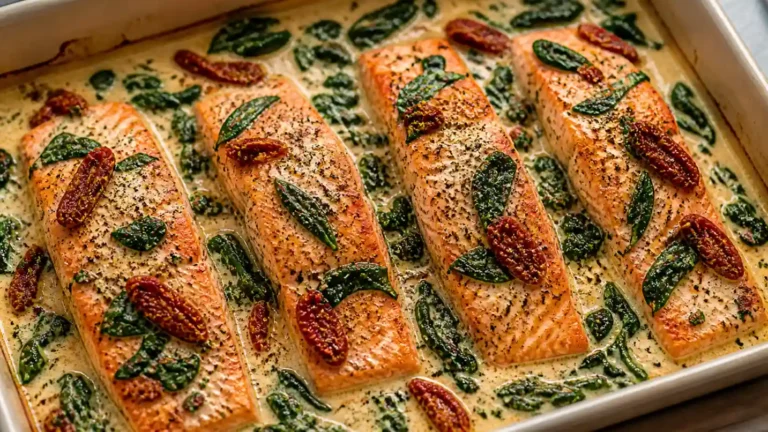 Tuscan Style Baked Salmon
