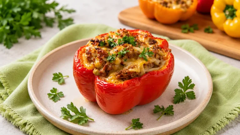 High Protein Low Calorie Stuffed Bell Peppers