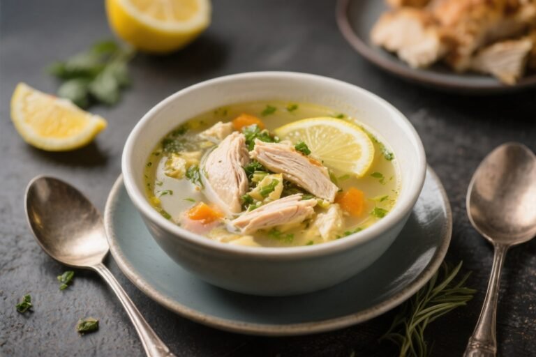 Warm Up With a Quick Lemony Greek Chicken Soup – Cozy Quick Dinner Idea