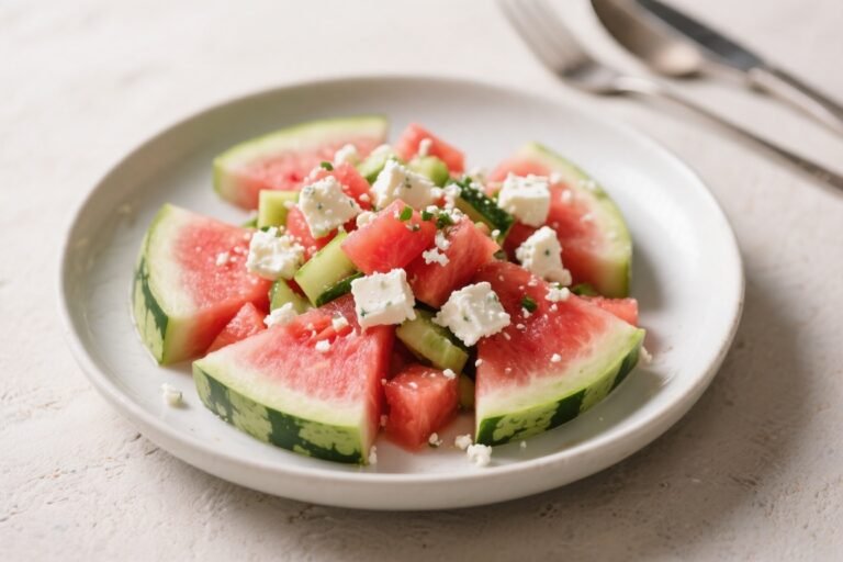 Greek Watermelon Salad With Feta Cheese – Fresh, Sweet, and Savory