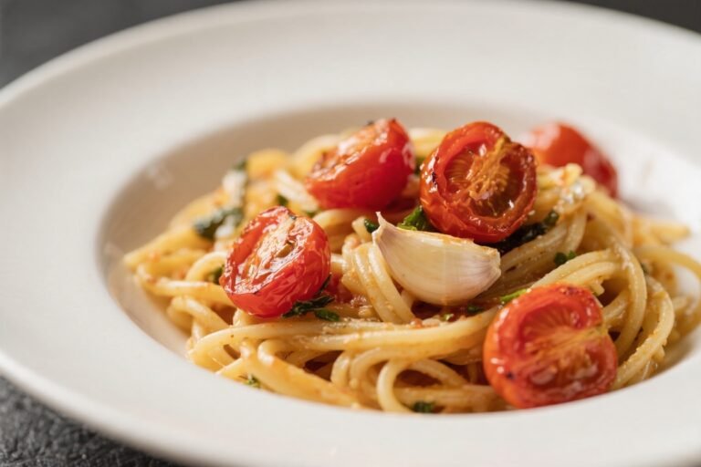 Pasta With Roasted Cherry Tomatoes and Garlic – A Simple, Flavor-Packed Weeknight Dinner