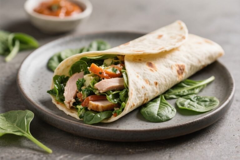 Healthy Turkey Spinach Wrap – A Fresh, Quick Lunch You’ll Love