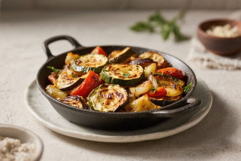Easy Roasted Ratatouille – A Rustic, Flavor-Packed Vegetable Bake