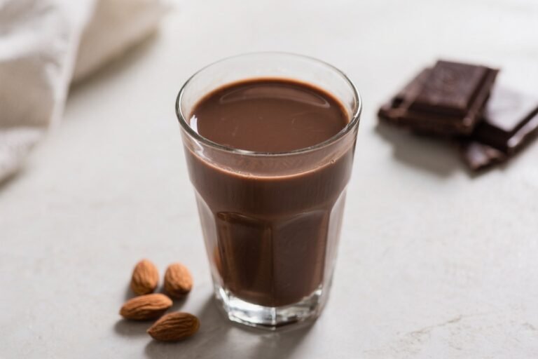 Dark Chocolate Almond Milk Drink – Rich, Velvety, and Comforting
