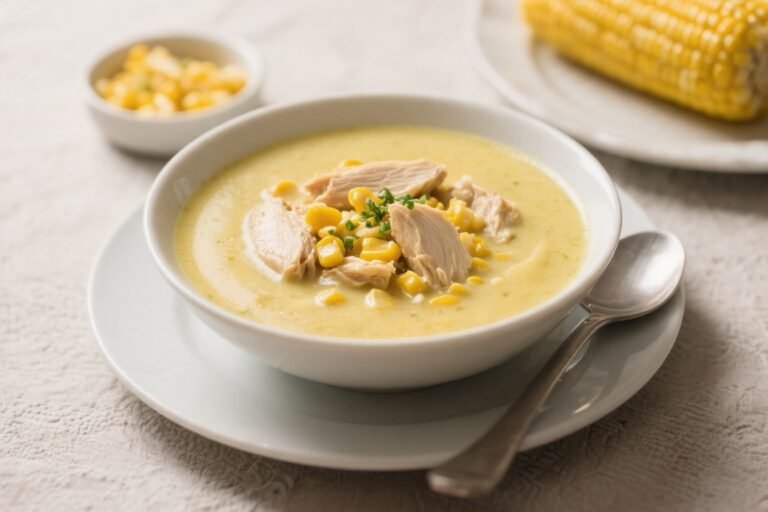 Homemade Chicken Corn Chowder – Creamy, Cozy, and Full of Flavor