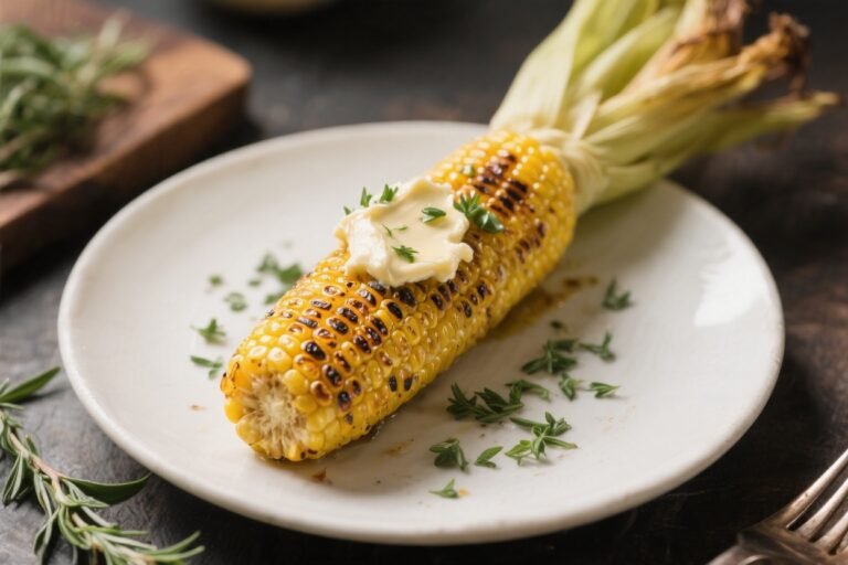 Grilled Corn on the Cob with Herb Butter – Simple, Flavorful, and Summery