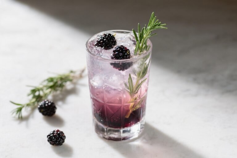 Blackberry Thyme Vodka Cocktail – Bright, Herby, and Refreshing