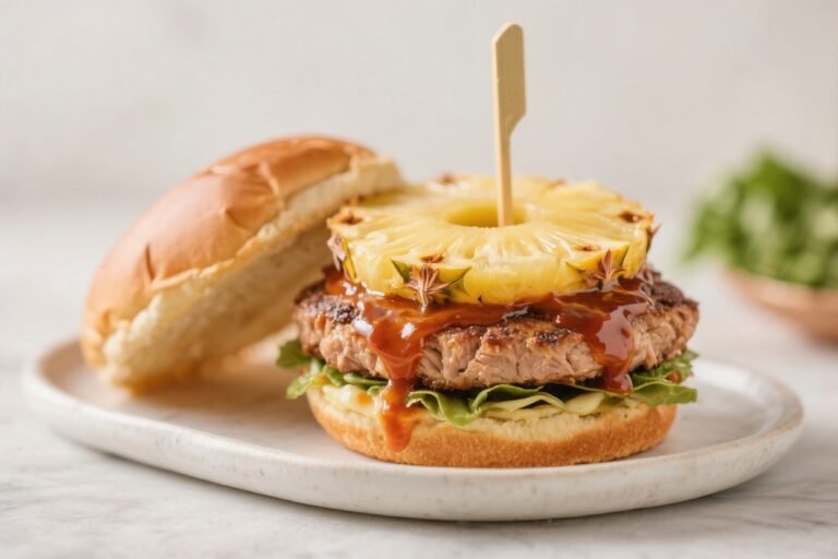 BBQ Pineapple Turkey Burgers – Juicy, Sweet, and Smoky