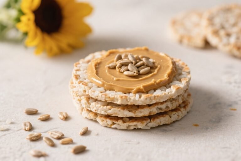 Sunflower Seed Butter Rice Cakes – Simple, Crunchy, and Satisfying