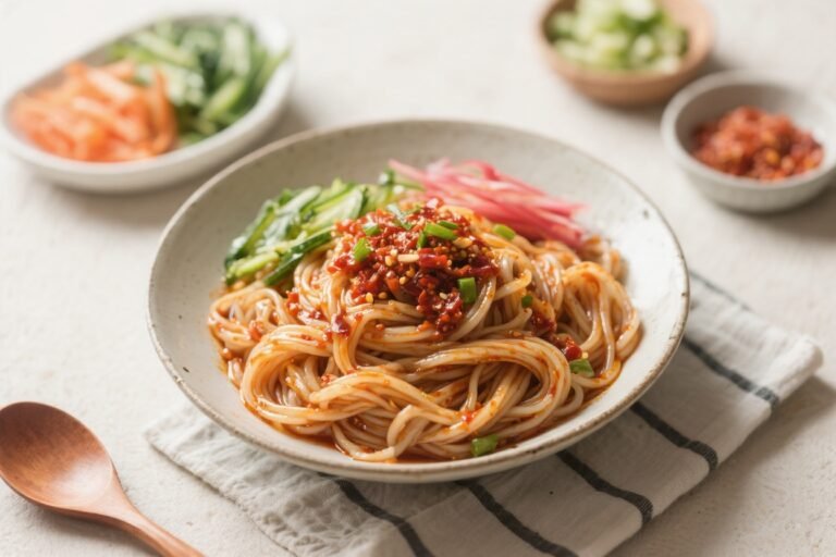 Bibim Guksu Spicy Cold Noodles – A Bright, Refreshing Korean Favorite
