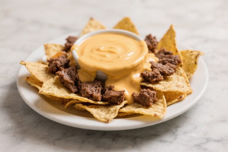 Beef Nachos With Homemade Cheese Sauce – Bold, Cheesy, Crowd-Pleasing