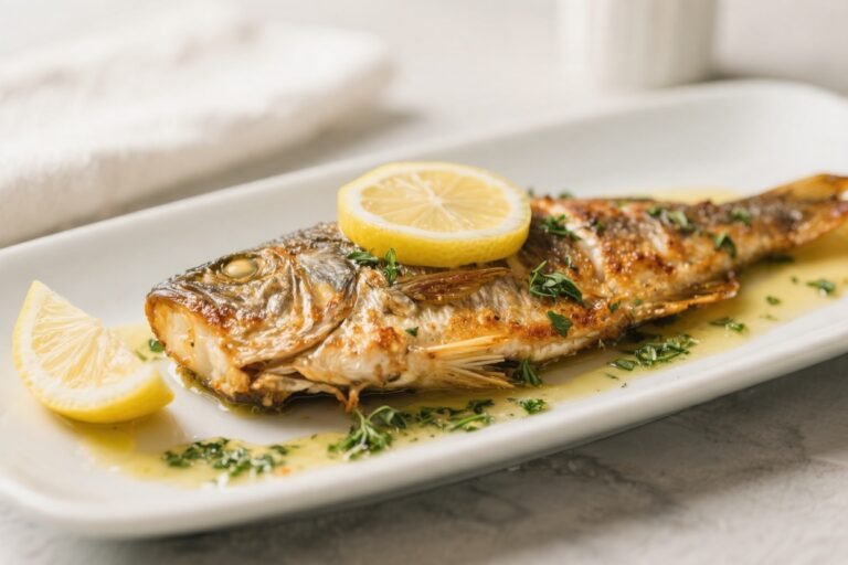 Crispy Baked Fish With Lemon Herb Sauce – Simple, Bright, and Weeknight-Friendly