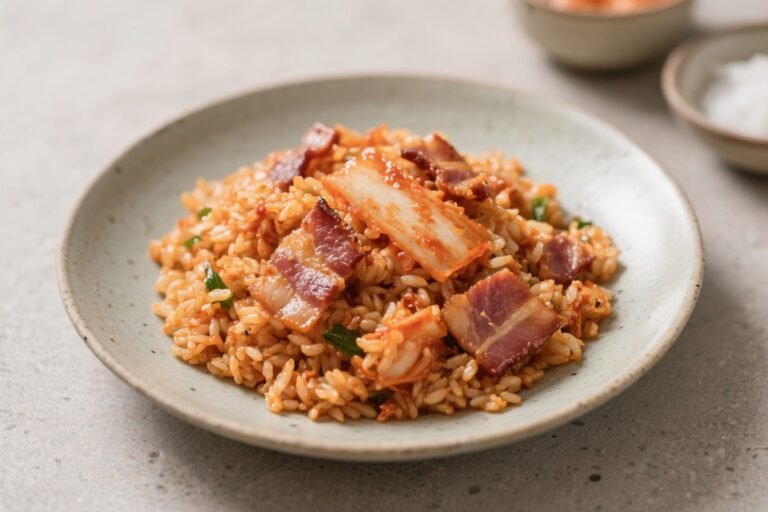 Kimchi Fried Rice Recipe With Bacon – A Fast, Flavor-Packed Favorite