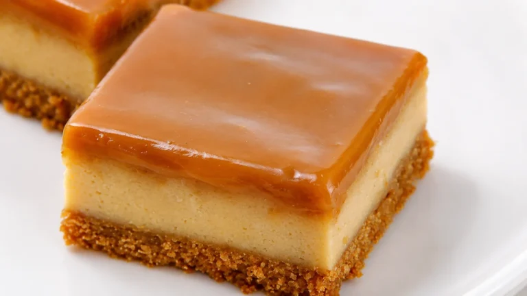 Dulce de Leche Cheesecake Bars Recipe