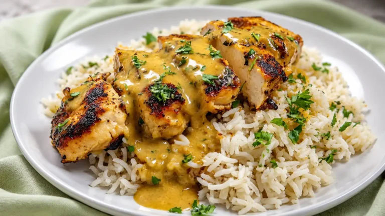 Honey Mustard Chicken with Rice