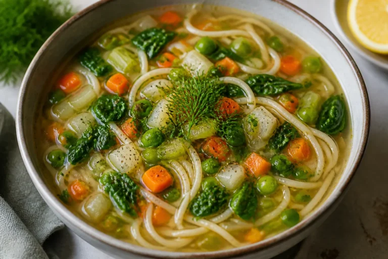 Vegetable Noodle Soup Vegan