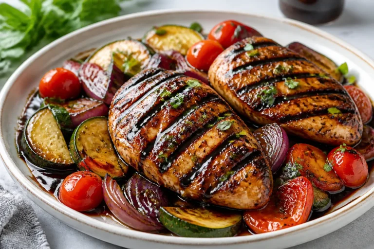 Balsamic Glazed Chicken and Veggies (35-Minutes)