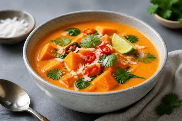 Sweet Potato Coconut Curry Soup Vegan