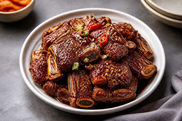 Korean Sweet and Spicy Soy Braised Short Ribs