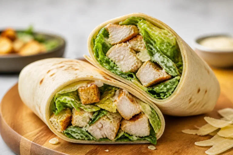Viral Chicken Caesar Salad Wrap