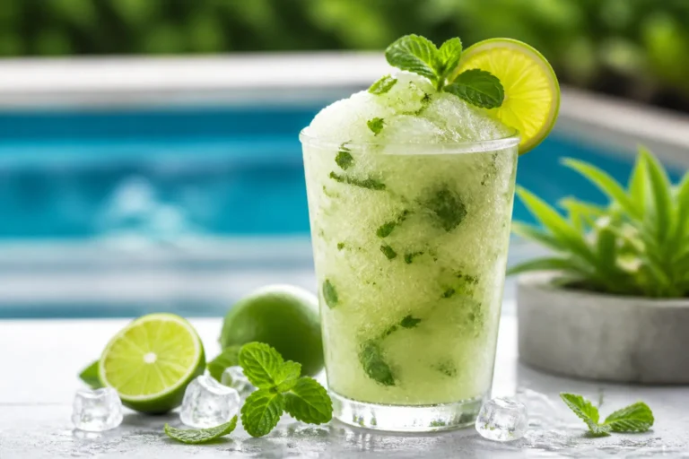 Frozen Mojito Mocktail — The Perfect Non-Alcoholic Pool Party Drink