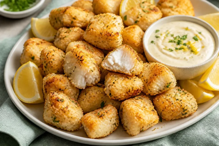 Lemon Butter Fish Bites With Garlic Aioli – Crispy, Bright, And Quick