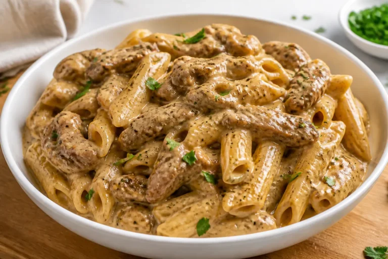 Creamy Beef Pasta Easy and Quick Recipe