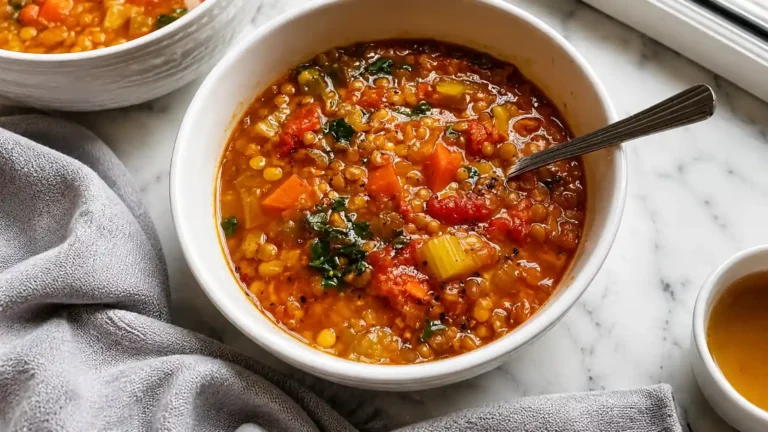 Cozy Italian Lentil Soup Recipe Easy Crock Pot Dinner