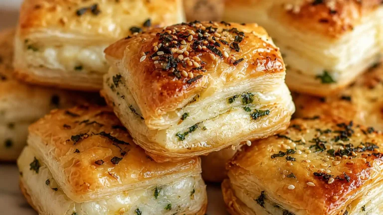 Herb Cheese Puff Pastry Bites