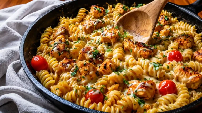 30-Minute High-Protein Cajun Chicken Pasta Skillet